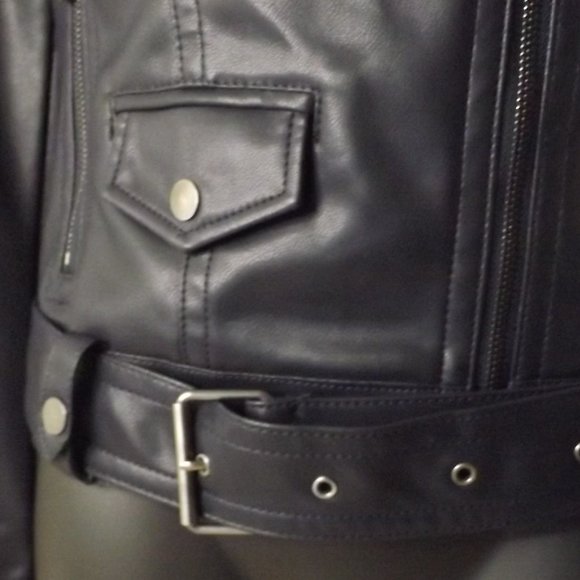 Express Faux Leather Jacket- Women's Small - Picture 6 of 10